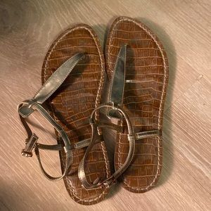 Crocodile skin Sandals